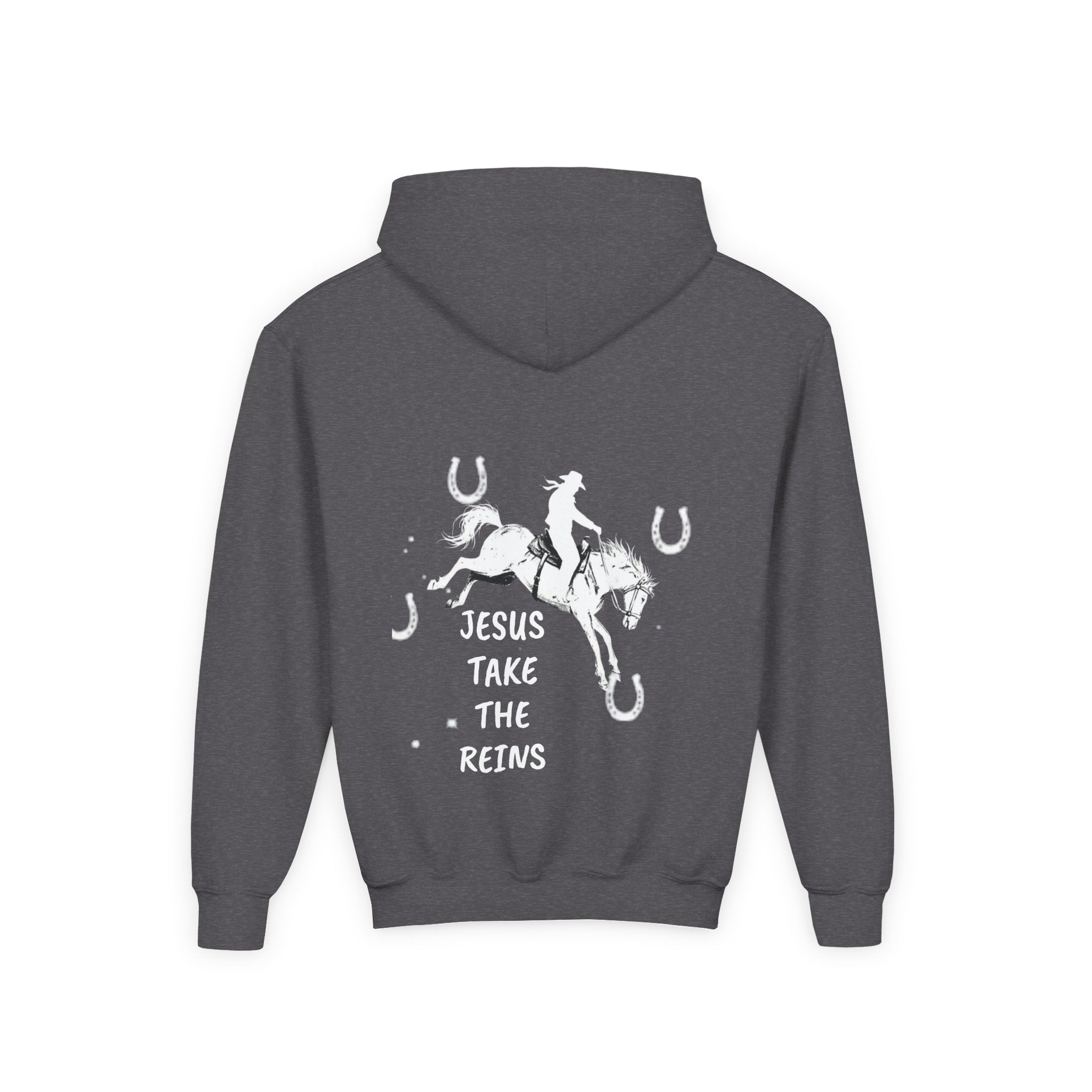 Youth Heavy Blend Hooded Sweatshirt - Take the Reins
