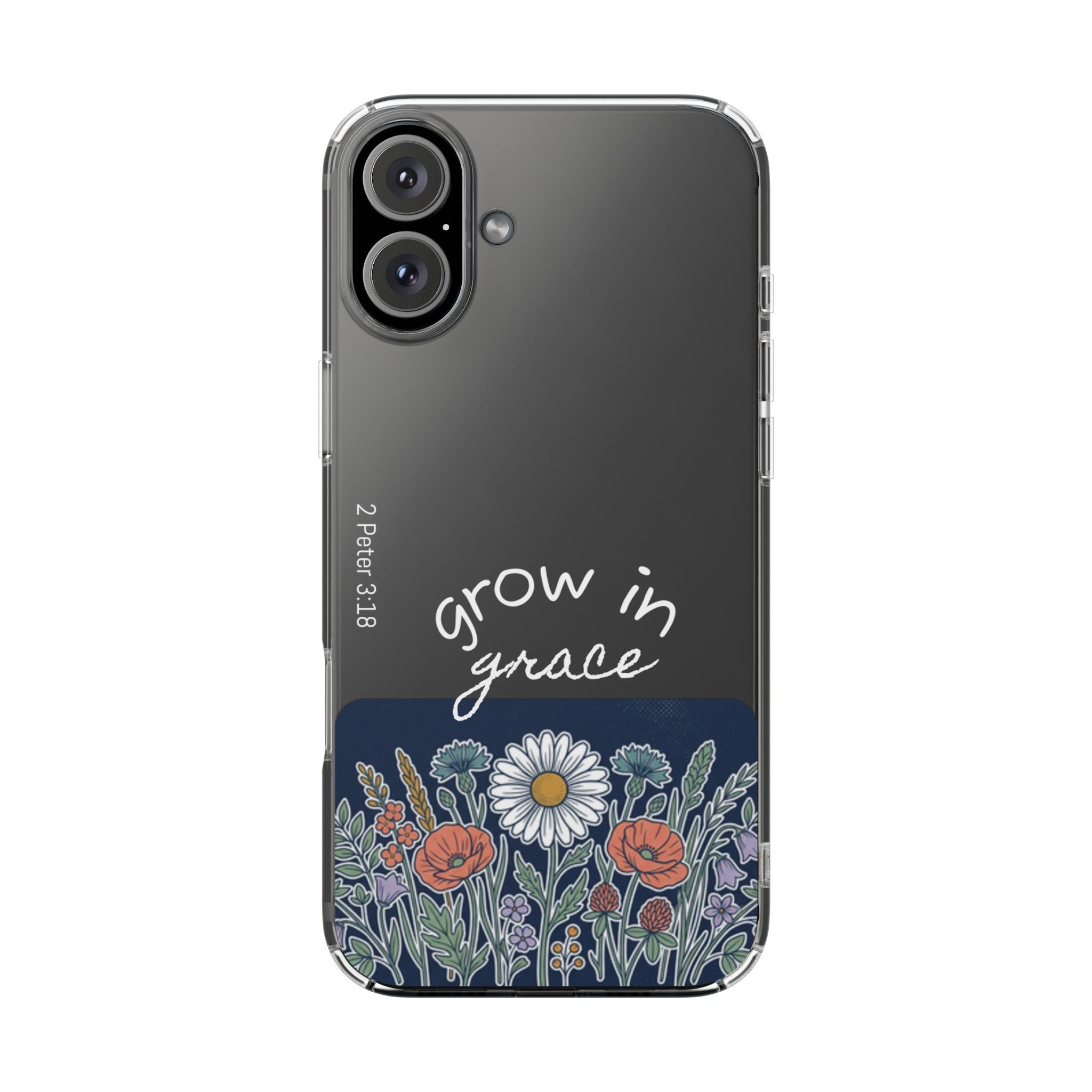 Clear Impact-Resistant Case - Grow in Grace