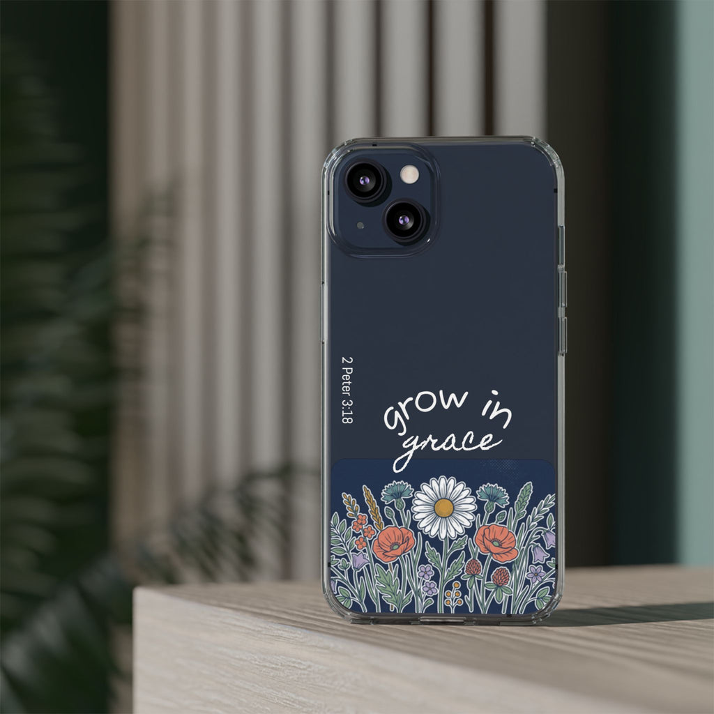 Clear Impact-Resistant Case - Grow in Grace