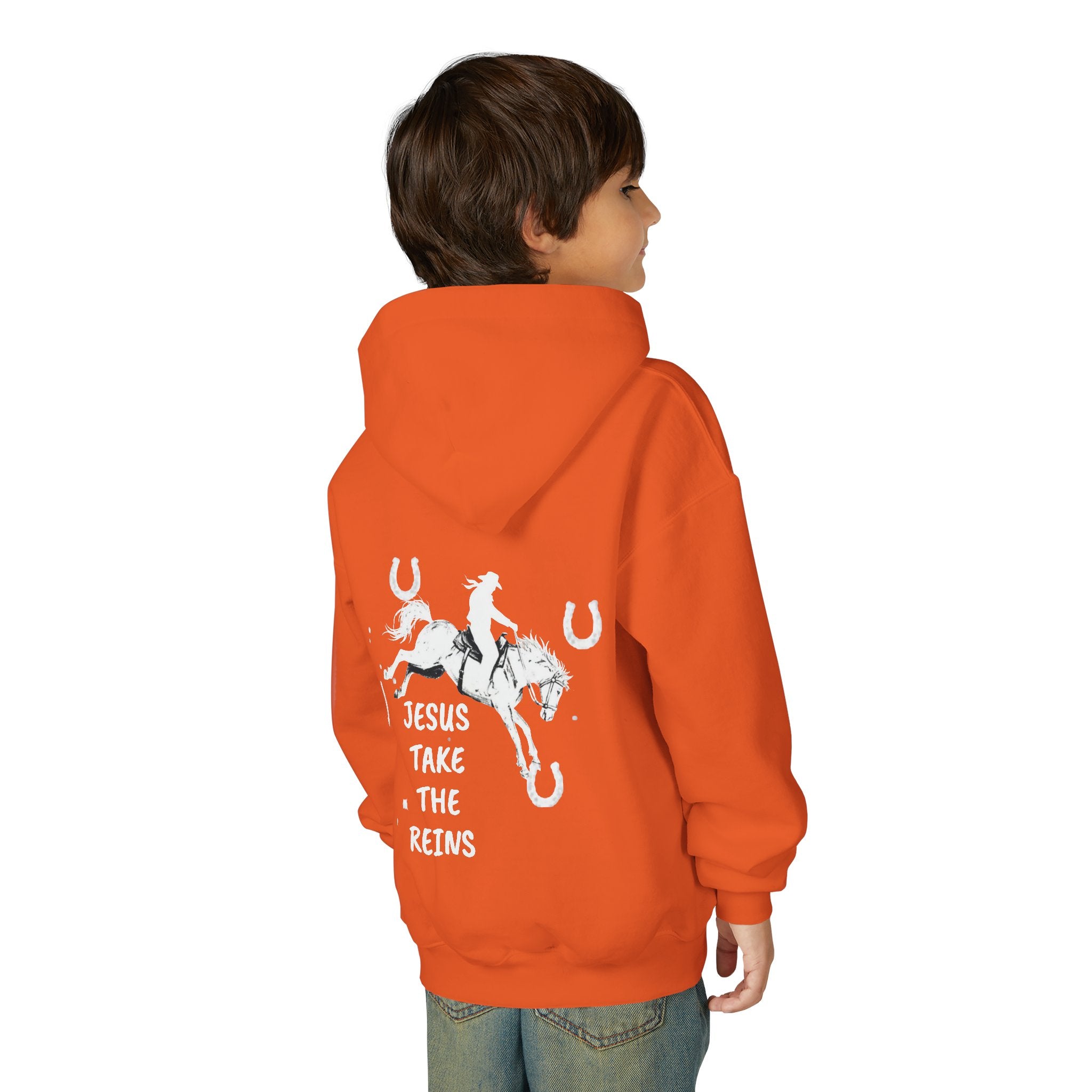 Youth Heavy Blend Hooded Sweatshirt - Take the Reins