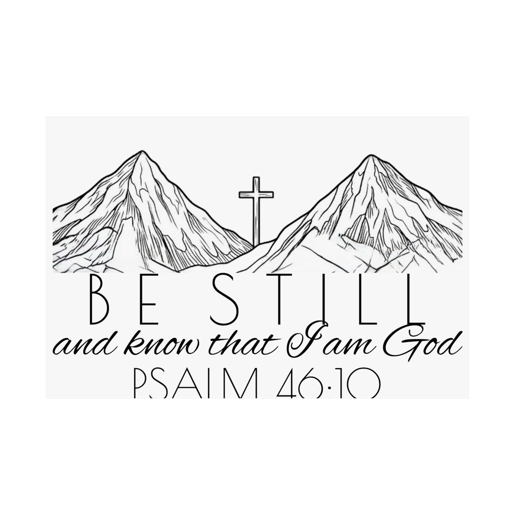Matte Horizontal Poster - Be Still & Know