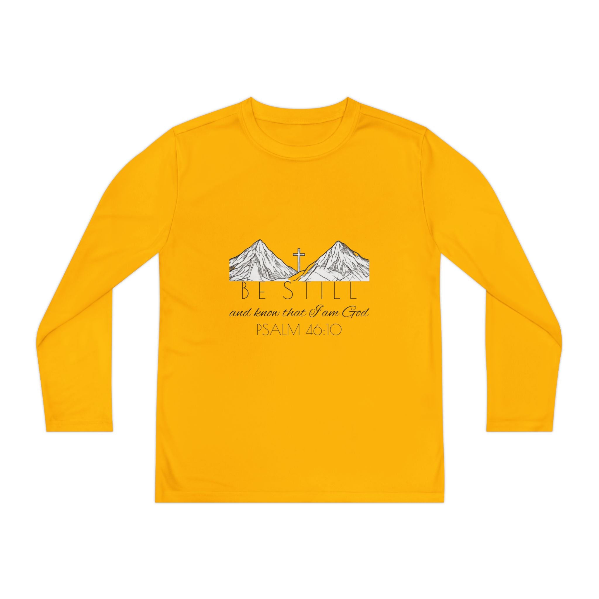 Youth Long Sleeve Competitor Tee - Be Still & Know