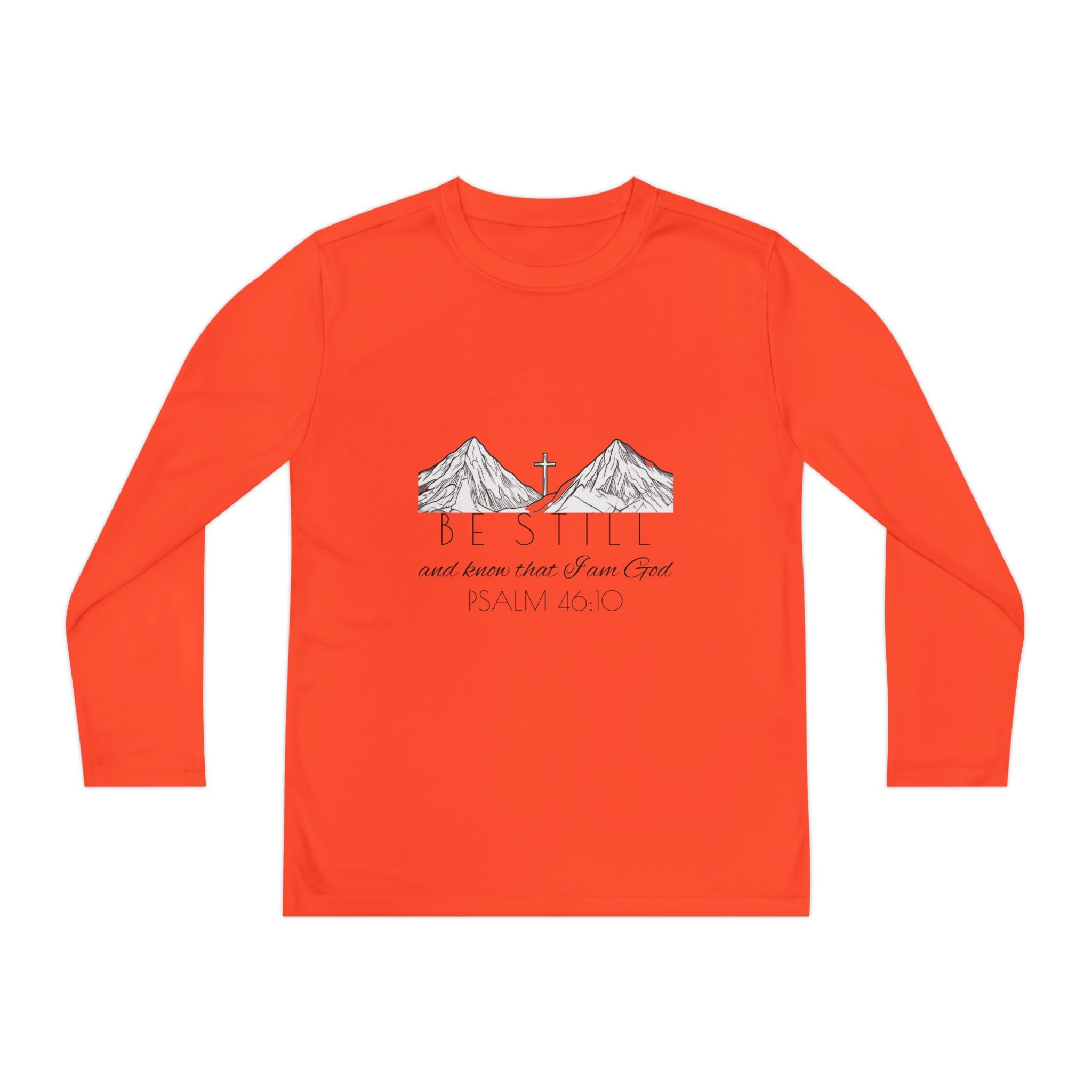 Youth Long Sleeve Competitor Tee - Be Still & Know