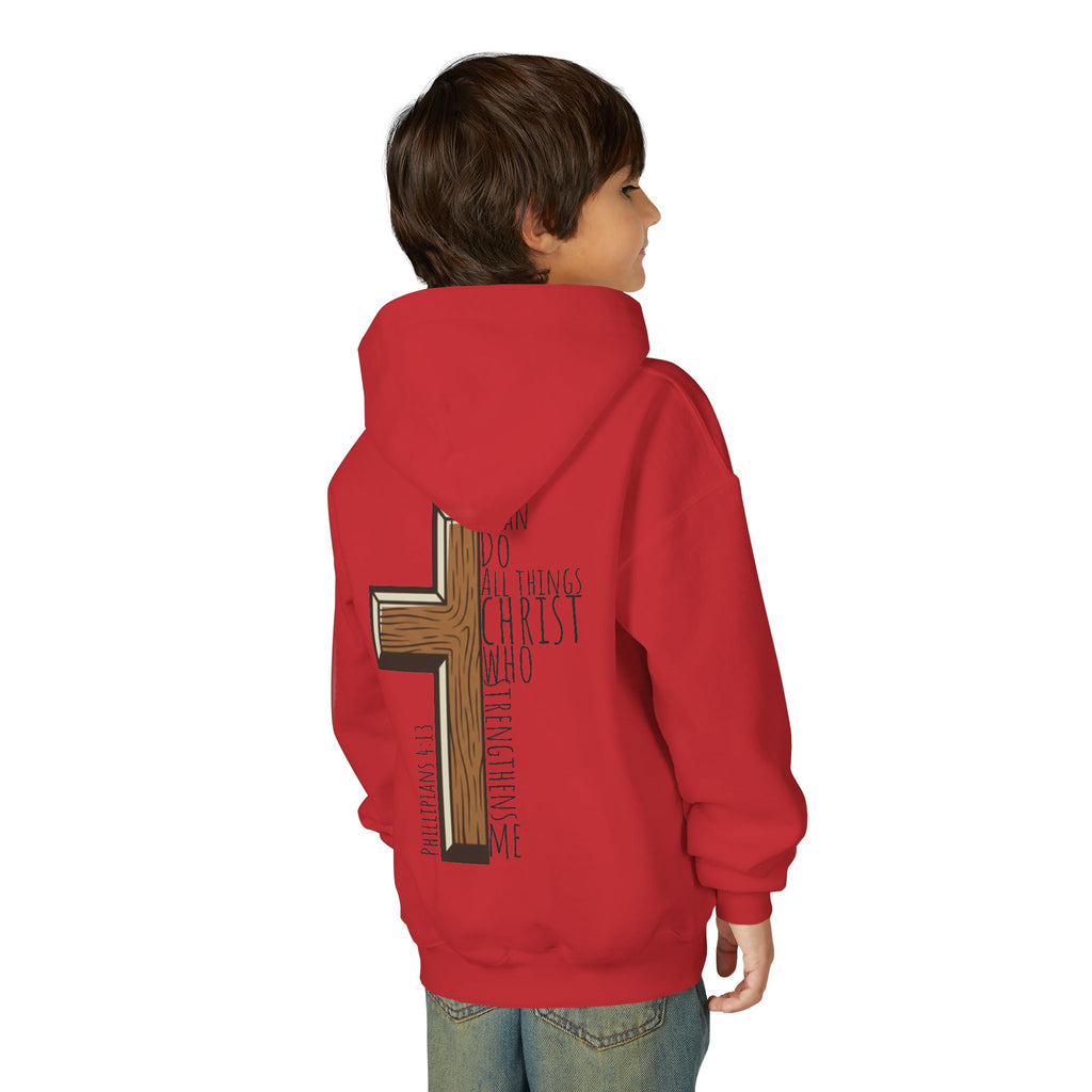 Youth Heavy Blend Hooded Sweatshirt - I can do all things
