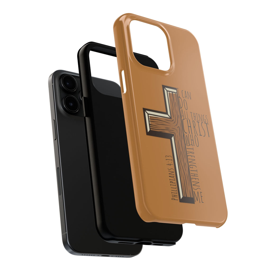 Tough Phone Case - I Can Do All Things (brown)