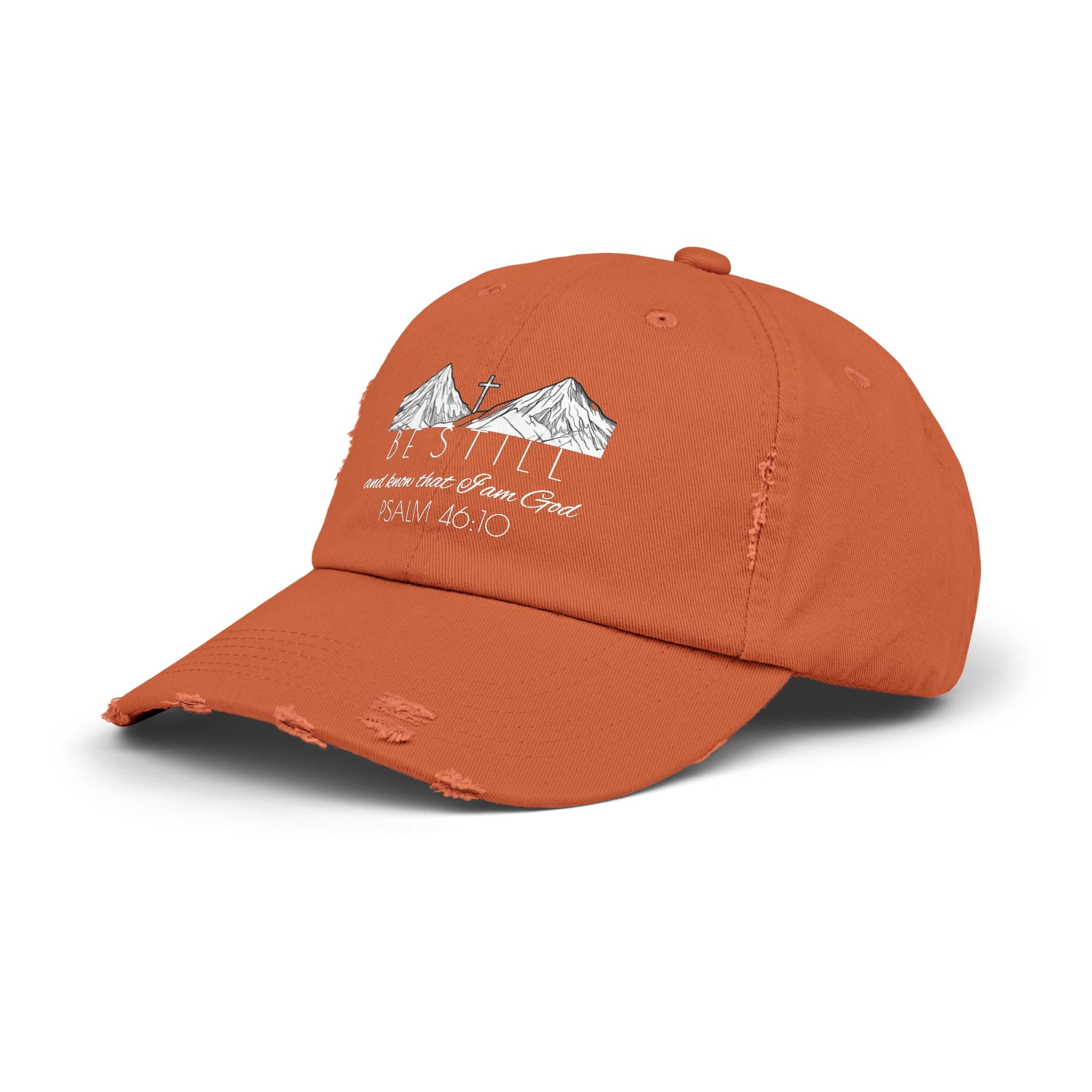 Unisex Distressed Cap - Be Still & Know