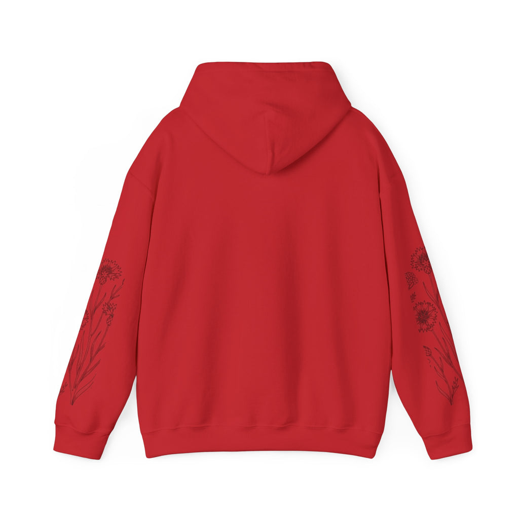 Grow In Grace Floral Hoodie — Inspirational Garden Graphic Sweatshirt