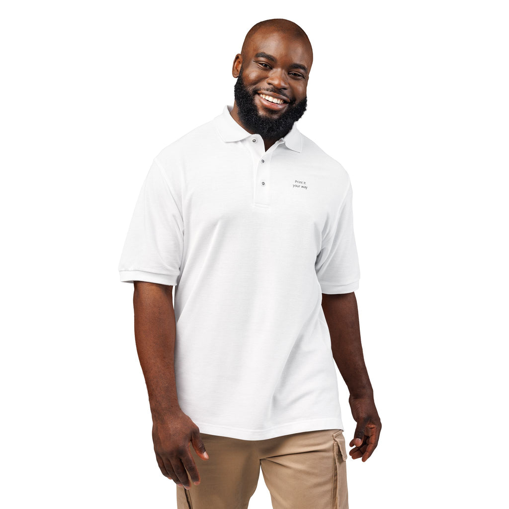 Unisex Polo Shirt (Embroidery) - Business Name Custom