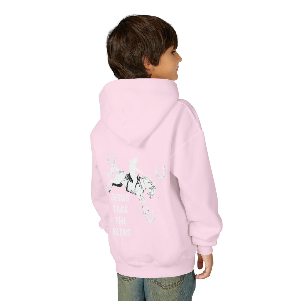 Youth Heavy Blend Hooded Sweatshirt - Take the Reins