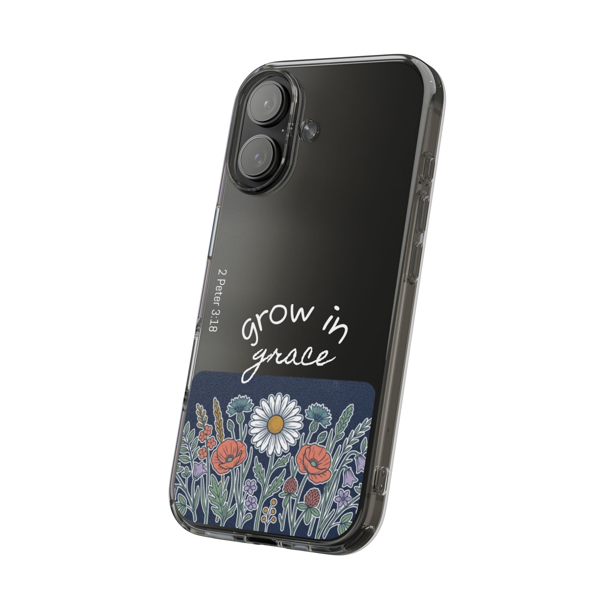 Clear Impact-Resistant Case - Grow in Grace