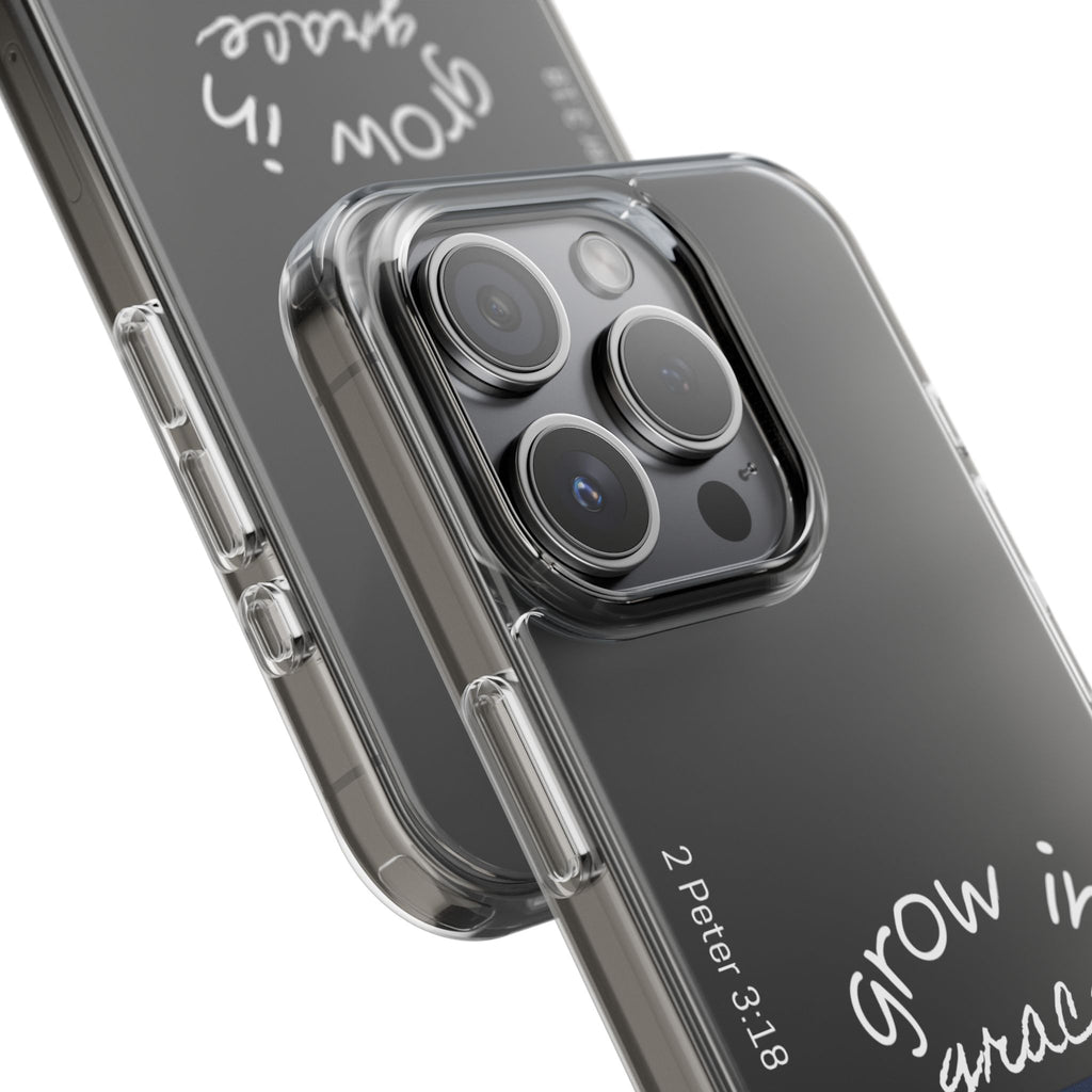 Clear Impact-Resistant Case - Grow in Grace