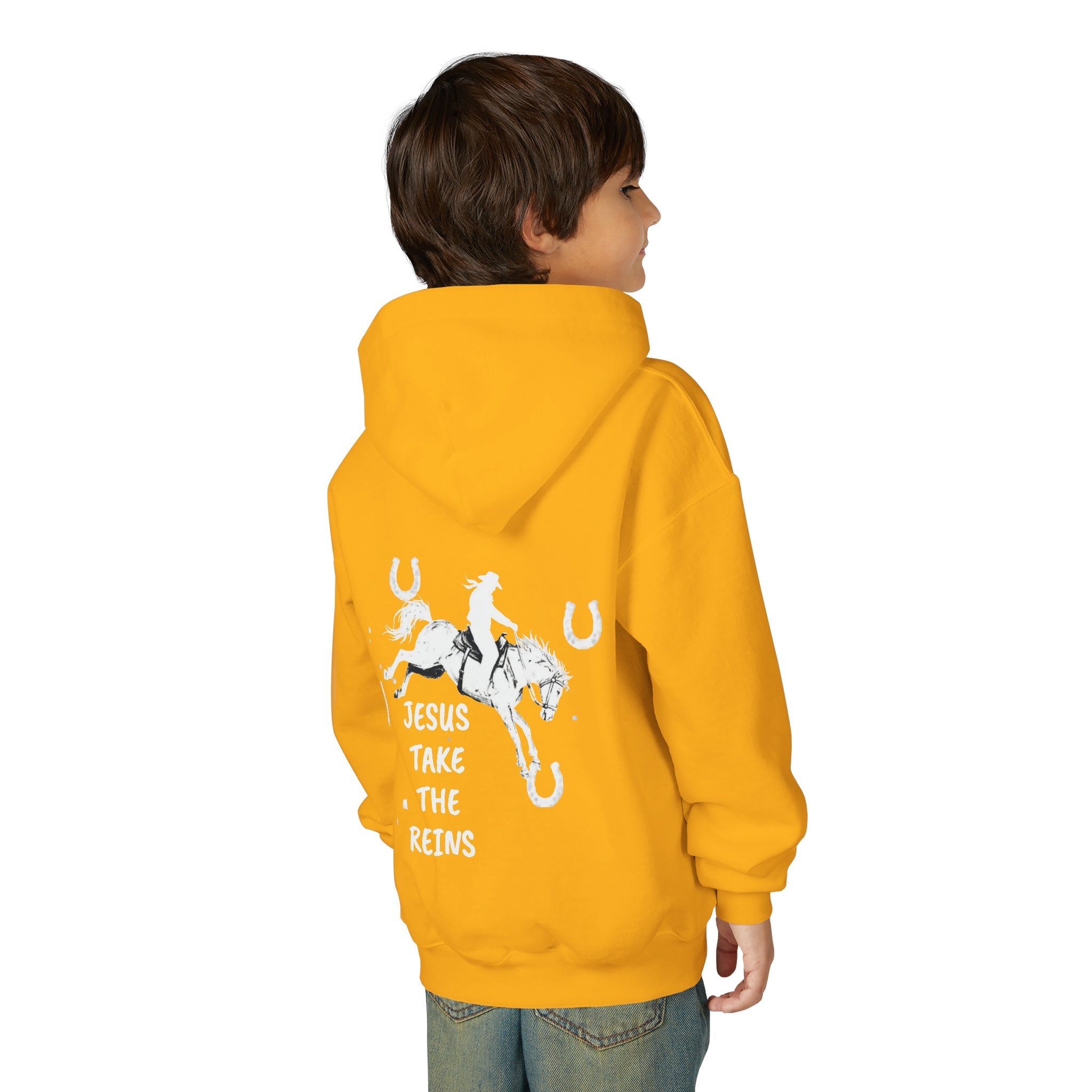 Youth Heavy Blend Hooded Sweatshirt - Take the Reins