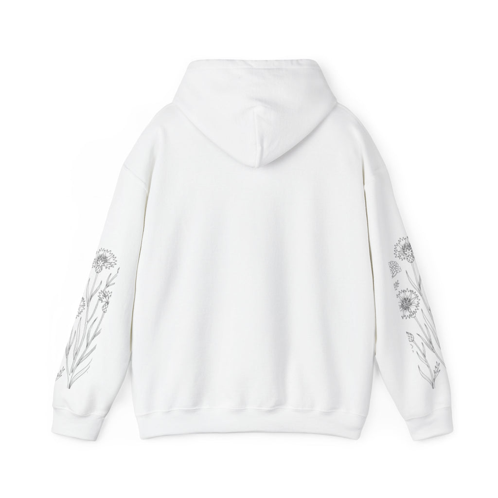 Grow In Grace Floral Hoodie — Inspirational Garden Graphic Sweatshirt