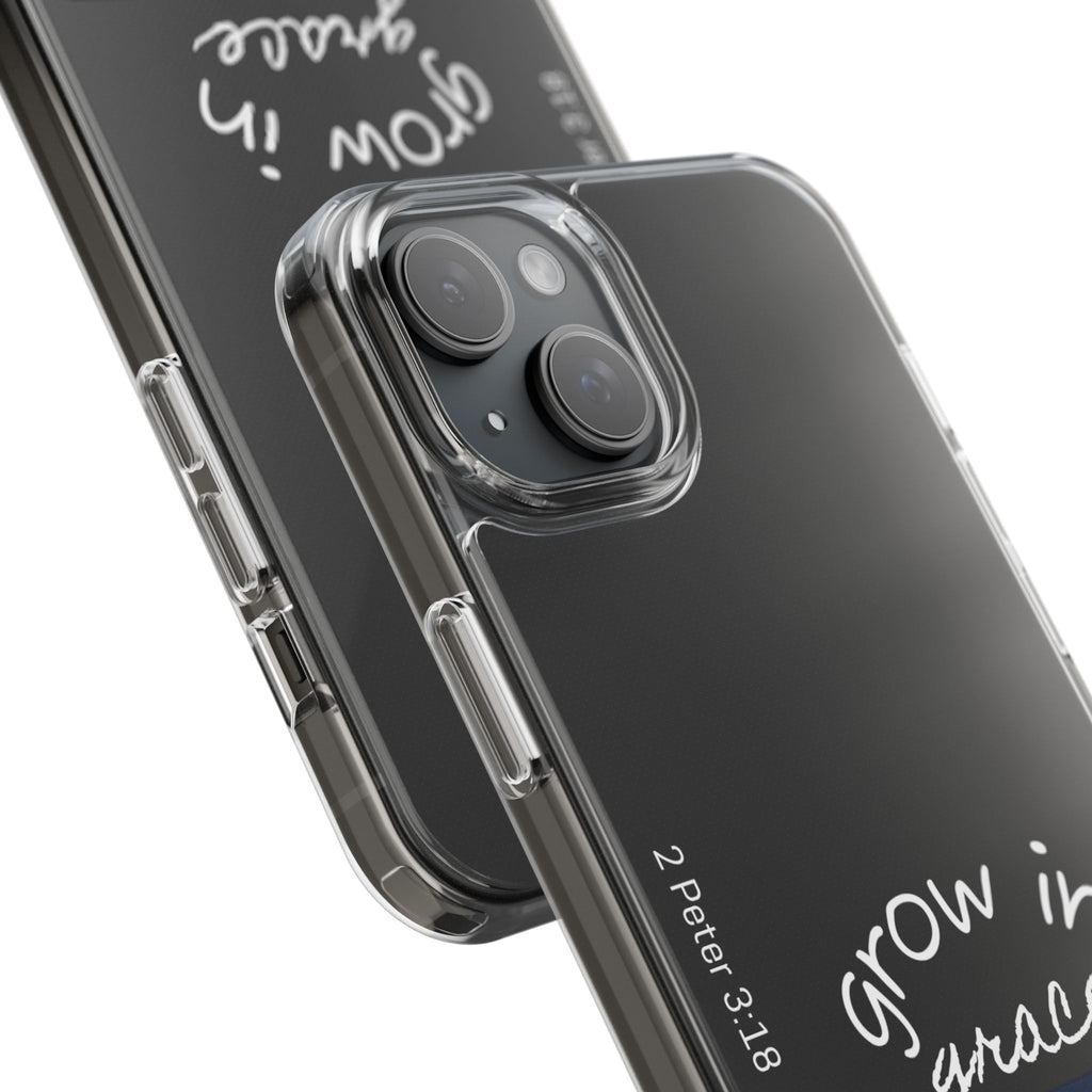 Clear Impact-Resistant Case - Grow in Grace