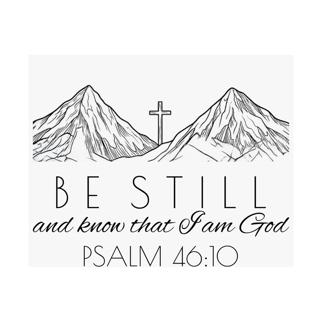 Matte Horizontal Poster - Be Still & Know
