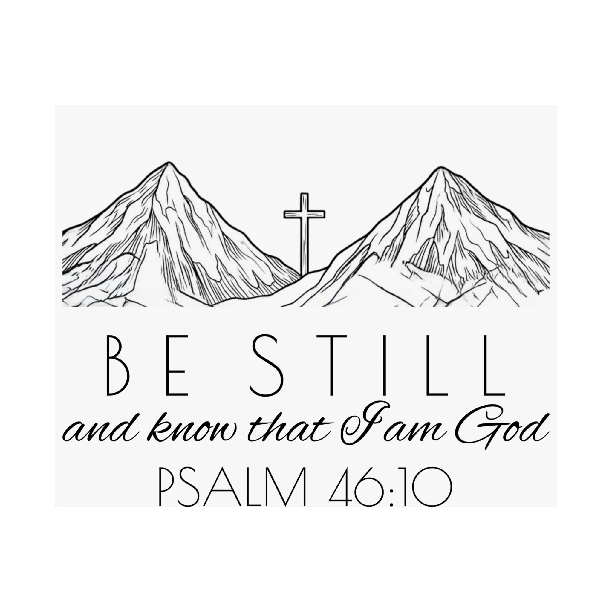Matte Horizontal Poster - Be Still & Know