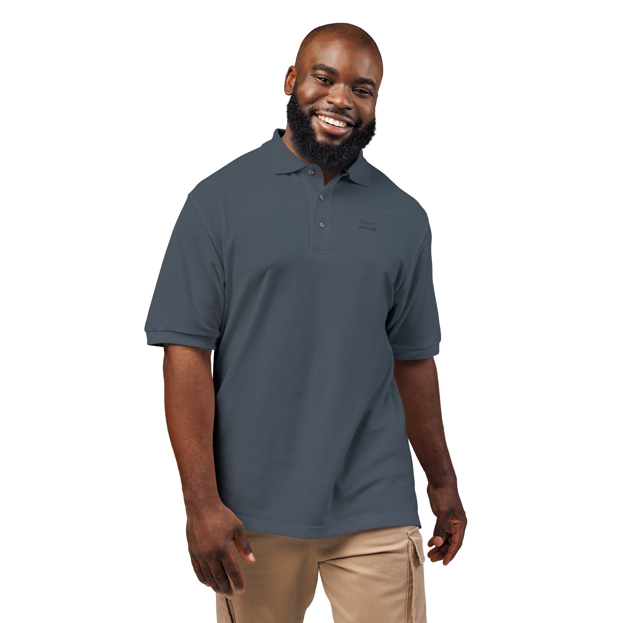 Unisex Polo Shirt (Embroidery) - Business Name Custom