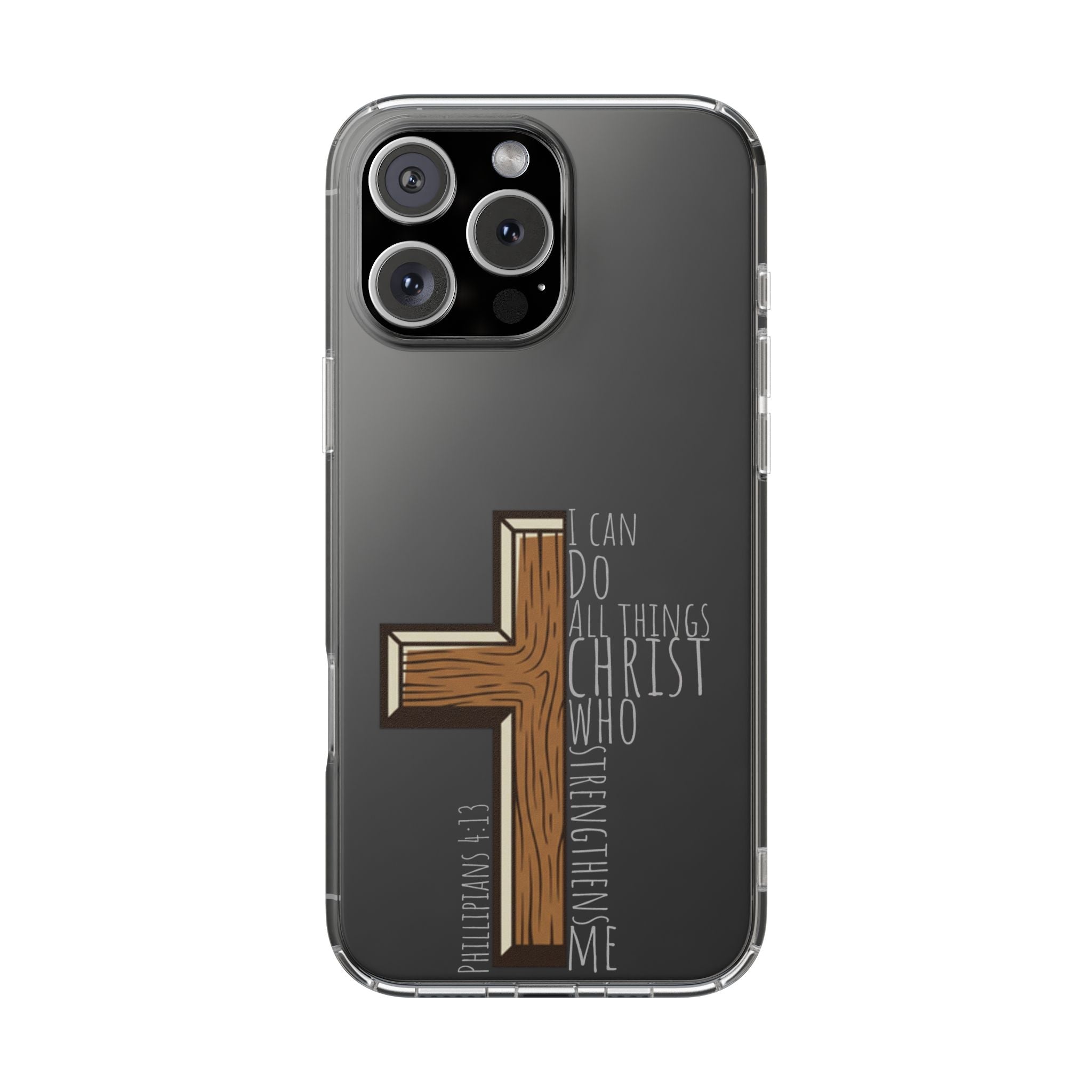 Clear Impact-Resistant Case - I Can Do All Things