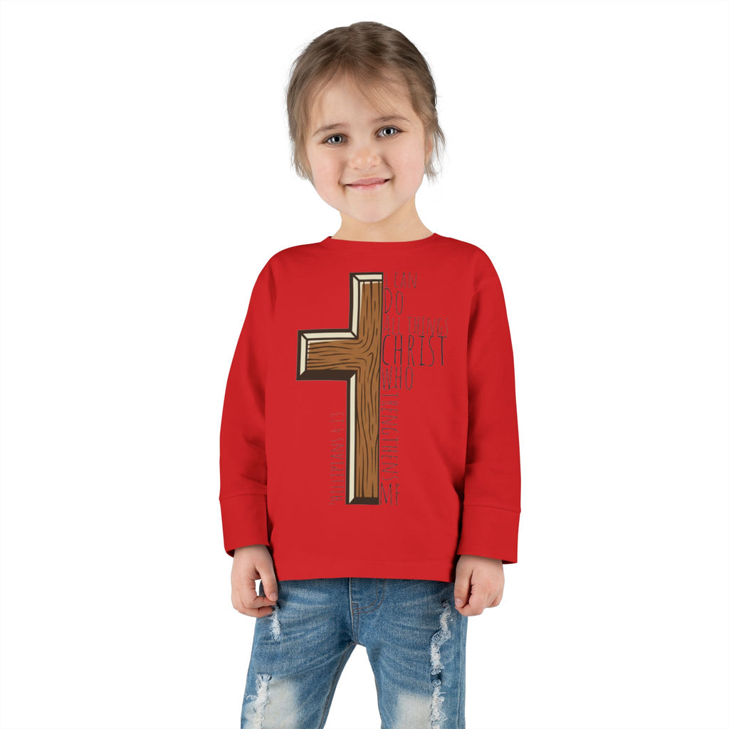 Toddler Long Sleeve Tee - I can do all things
