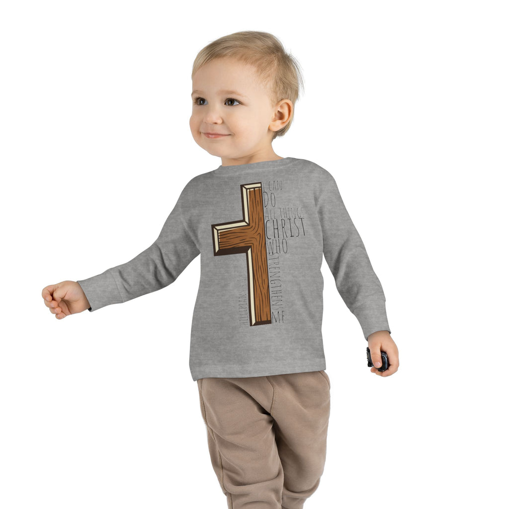 Toddler Long Sleeve Tee - I can do all things
