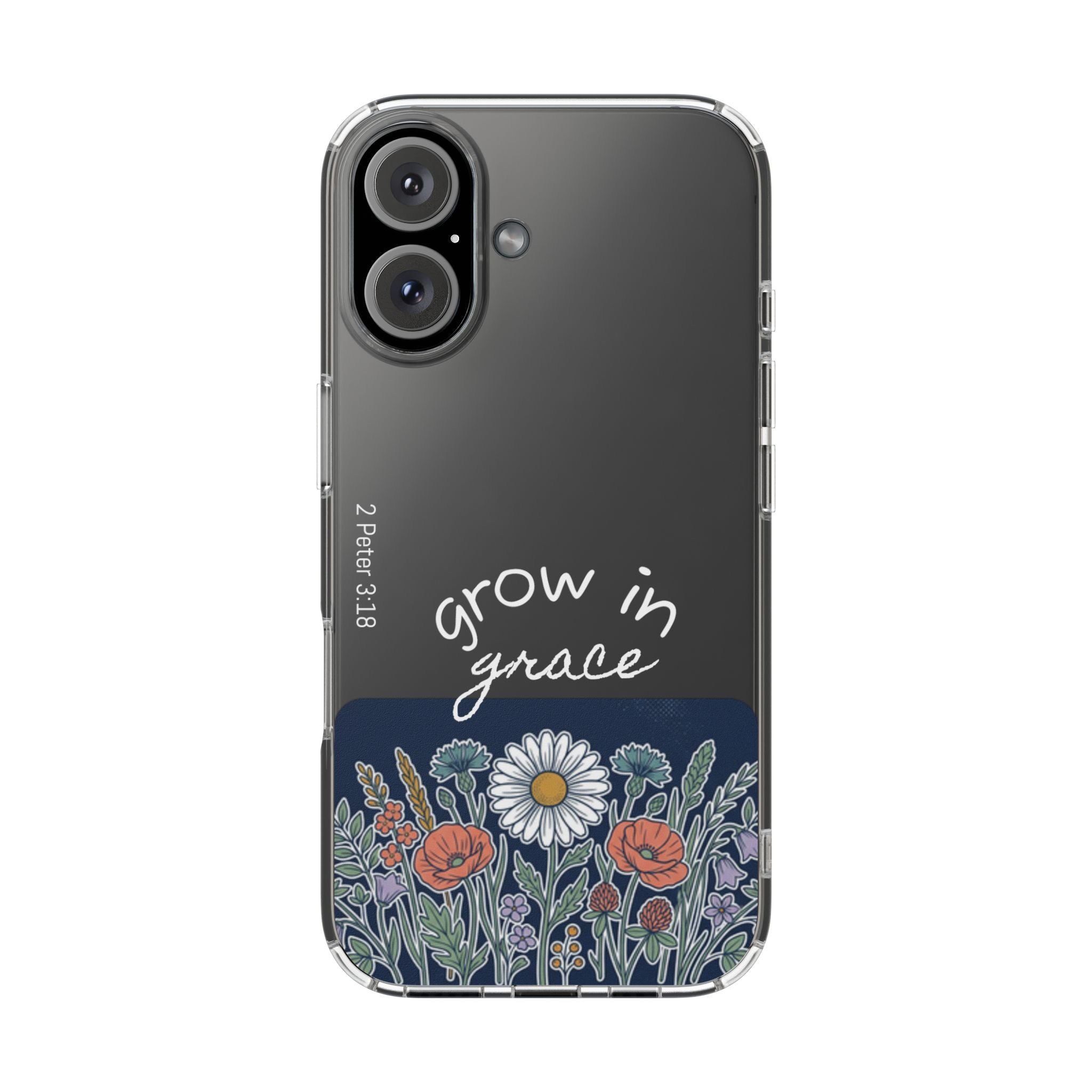 Clear Impact-Resistant Case - Grow in Grace