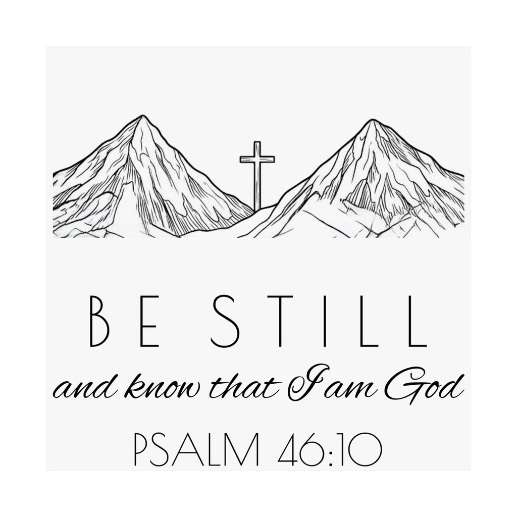 Matte Horizontal Poster - Be Still & Know