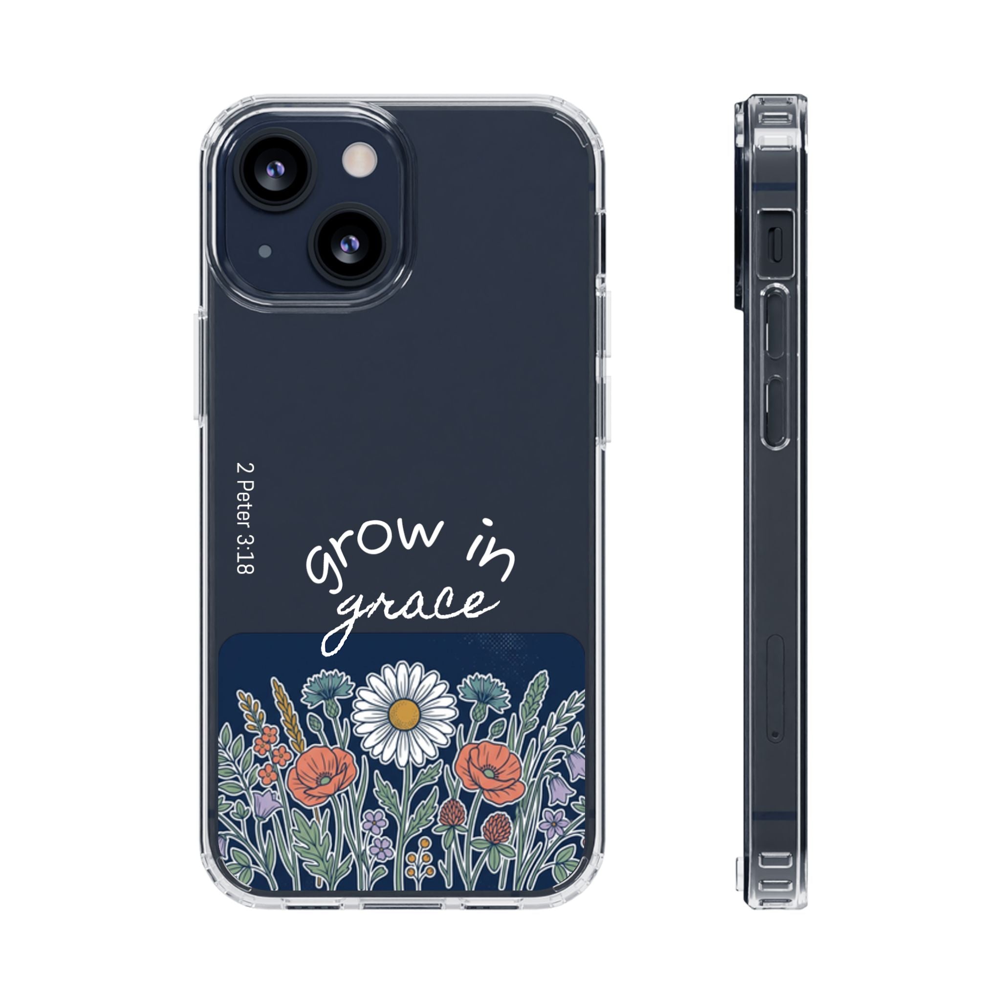 Clear Impact-Resistant Case - Grow in Grace