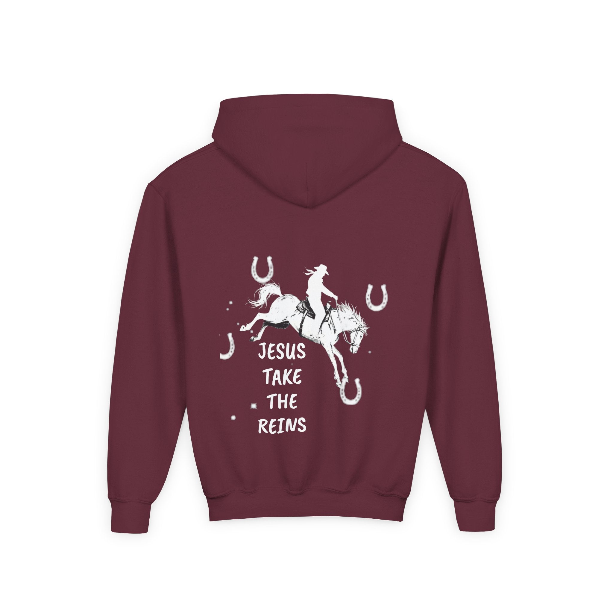 Youth Heavy Blend Hooded Sweatshirt - Take the Reins