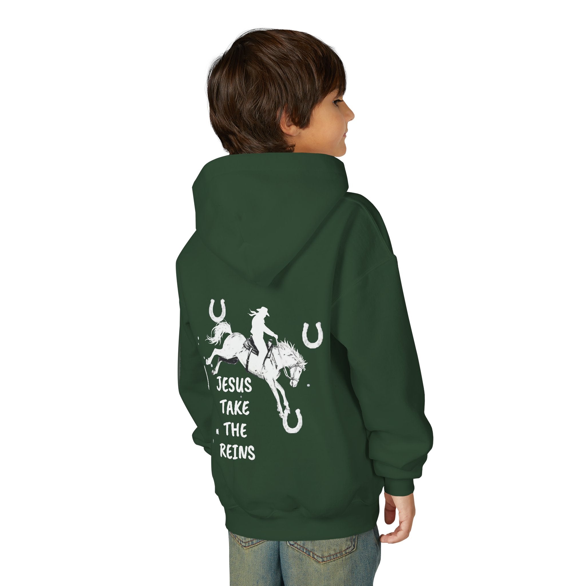 Youth Heavy Blend Hooded Sweatshirt - Take the Reins
