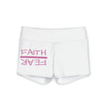 Women's Polyester Yoga Shorts - Faith Over Fear