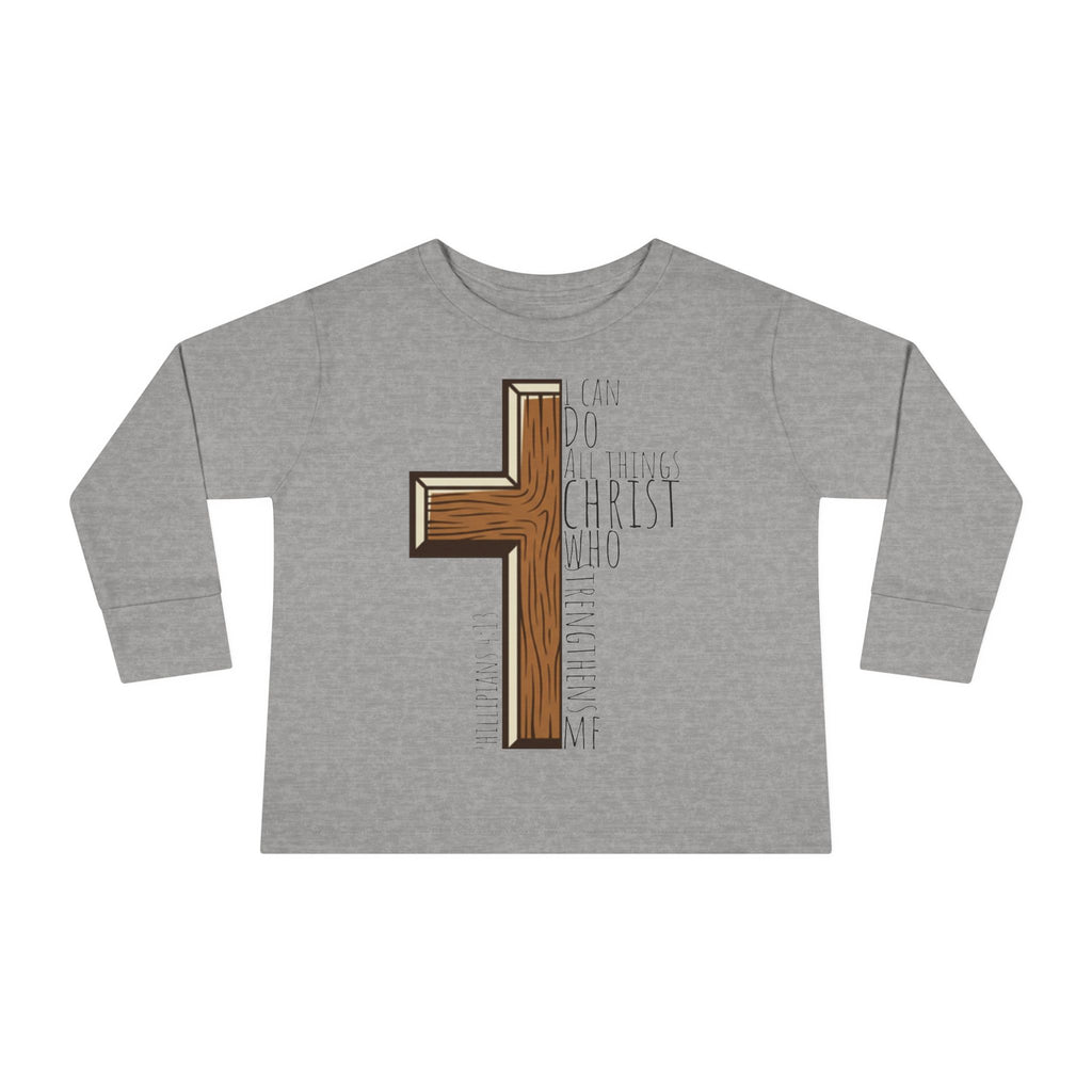 Toddler Long Sleeve Tee - I can do all things
