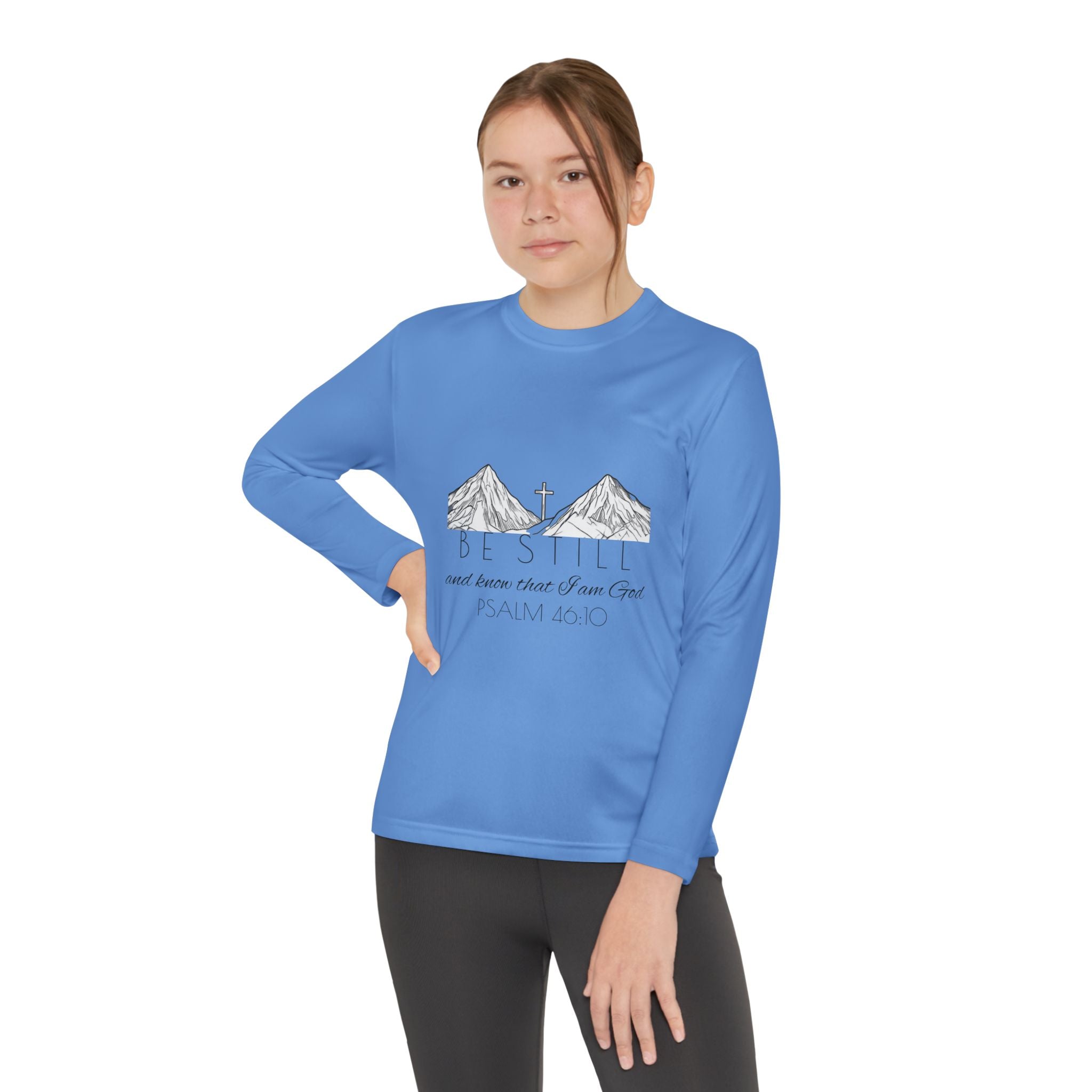 Youth Long Sleeve Competitor Tee - Be Still & Know