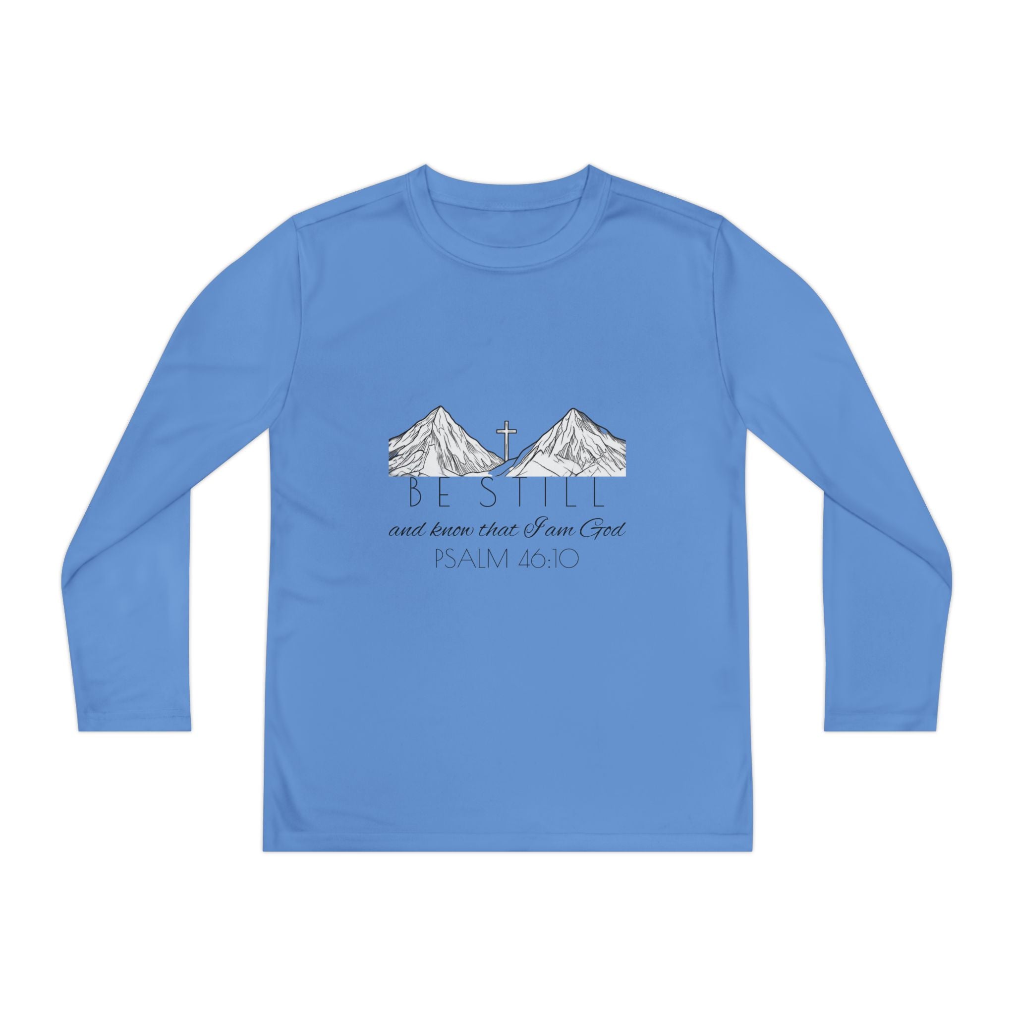 Youth Long Sleeve Competitor Tee - Be Still & Know