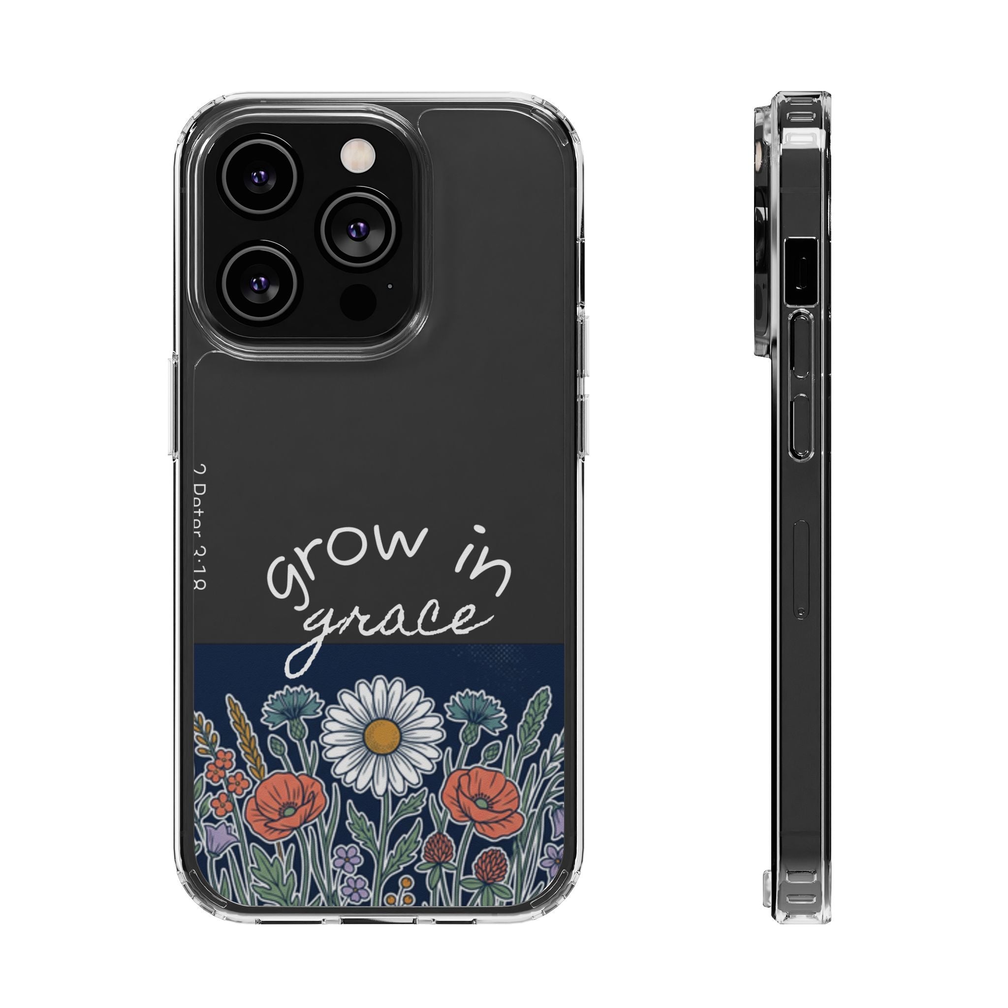 Clear Impact-Resistant Case - Grow in Grace