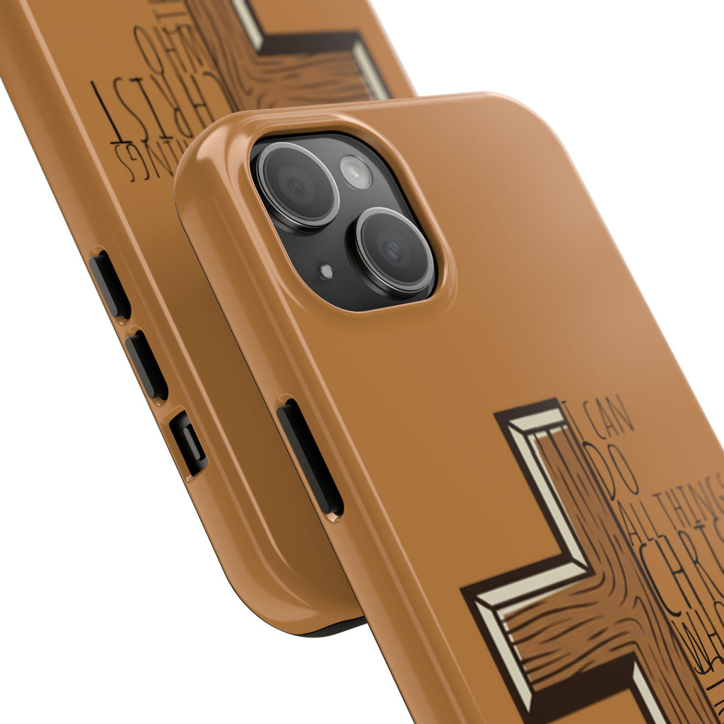 Tough Phone Case - I Can Do All Things (brown)