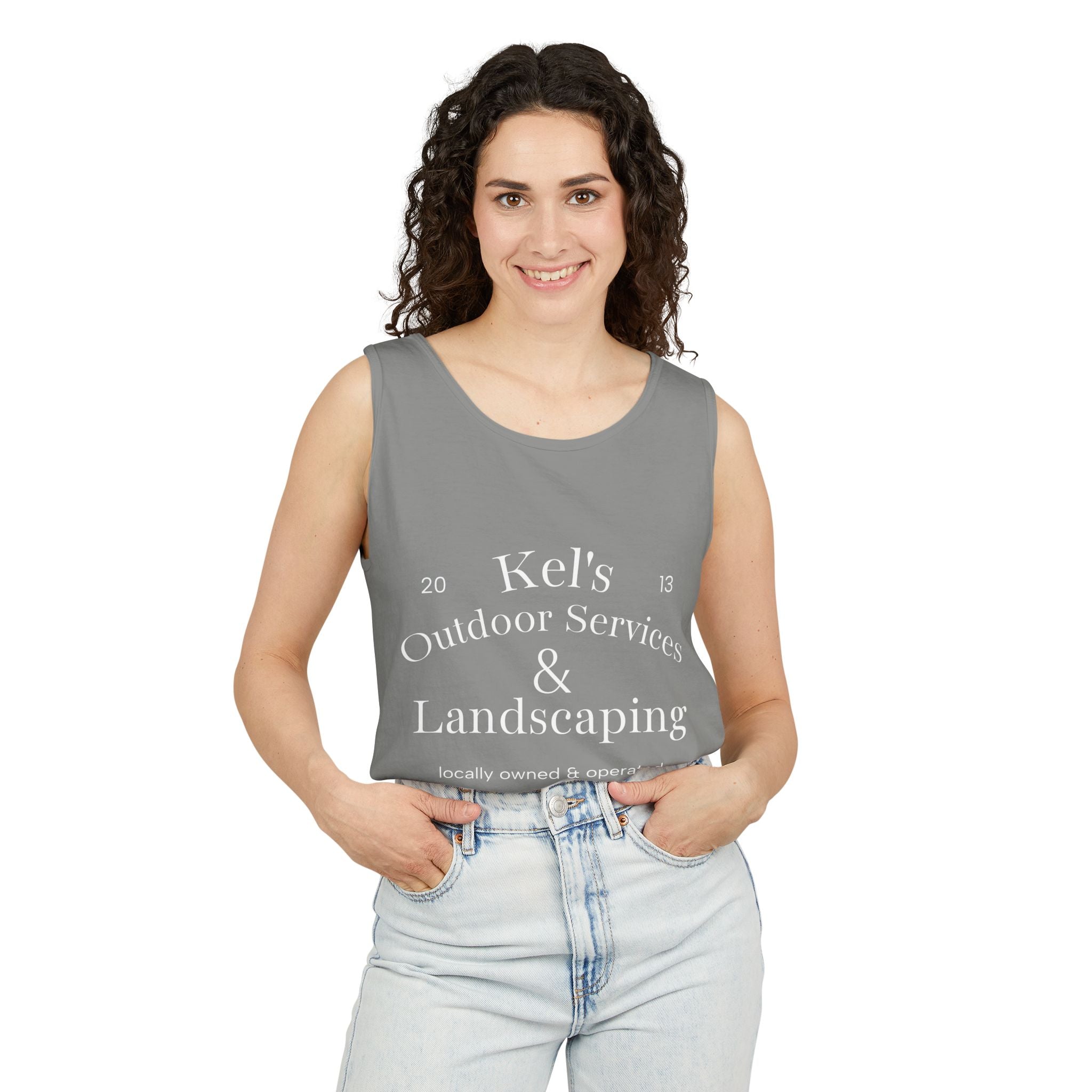 Garment-Dyed Tank Top - Kel’s Outdoor Services & Landscaping