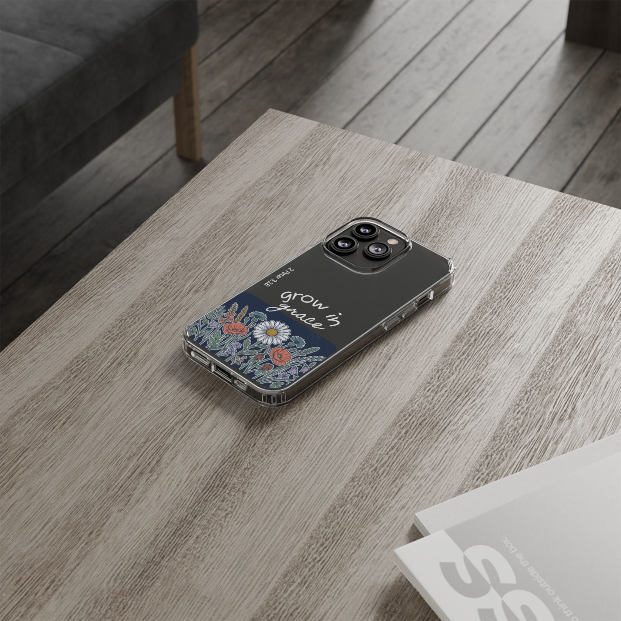 Clear Impact-Resistant Case - Grow in Grace