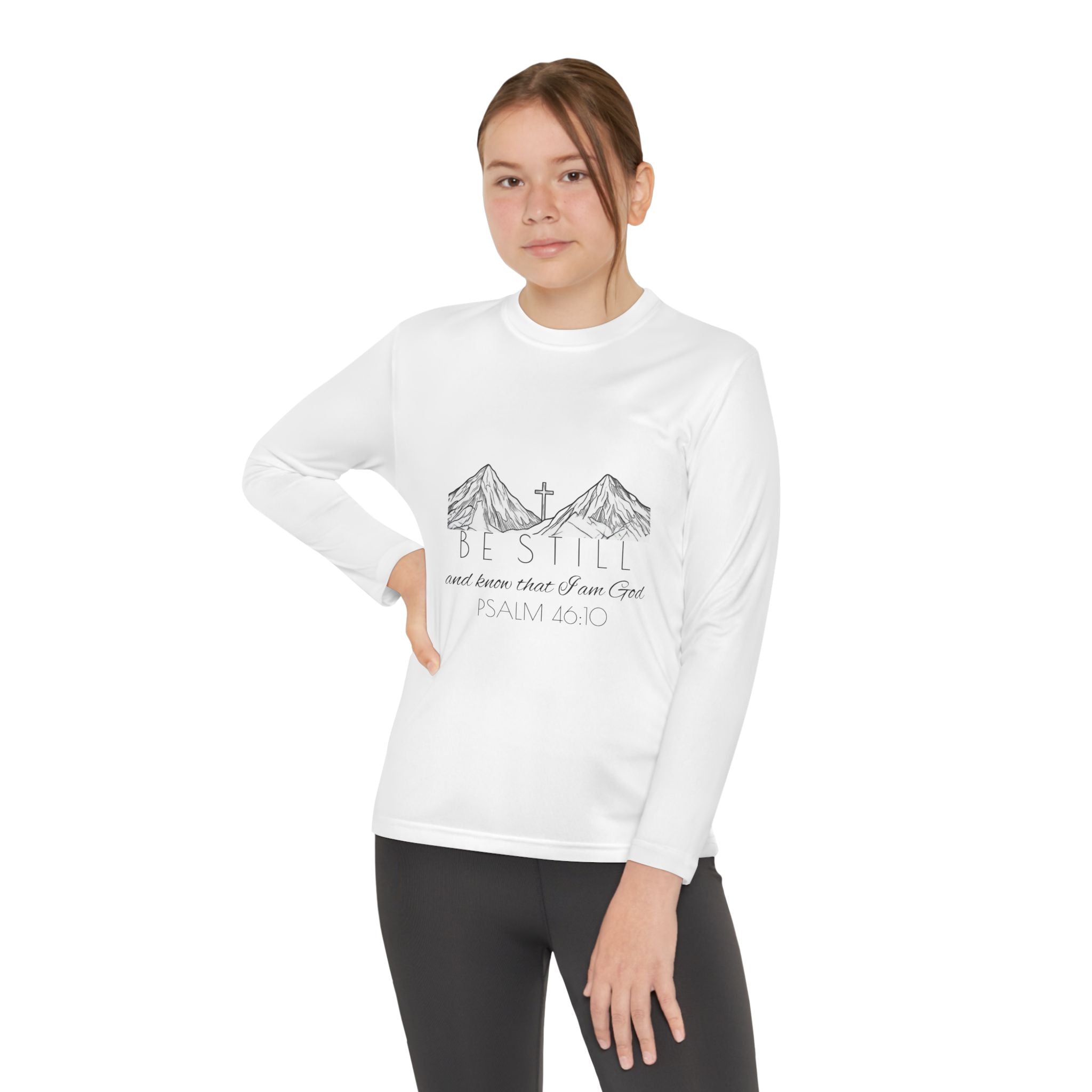 Youth Long Sleeve Competitor Tee - Be Still & Know