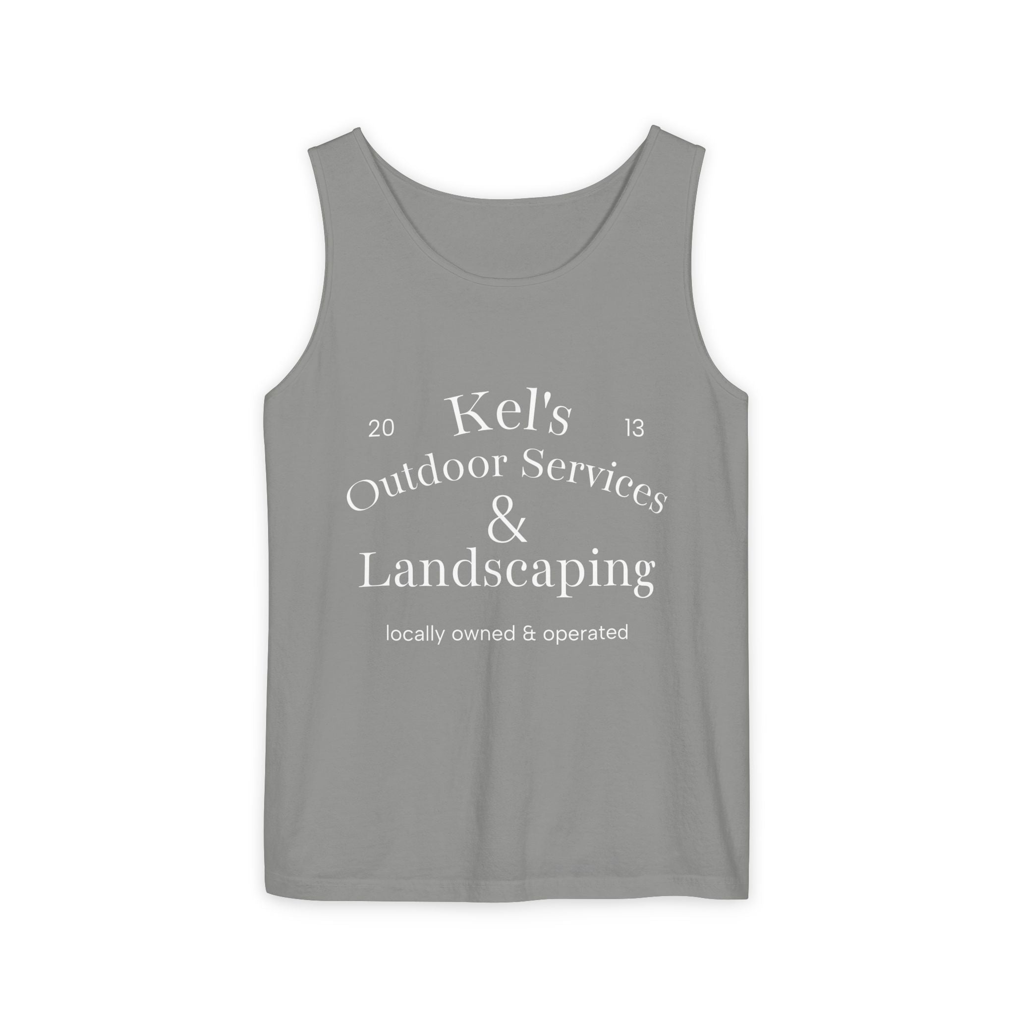 Garment-Dyed Tank Top - Kel’s Outdoor Services & Landscaping