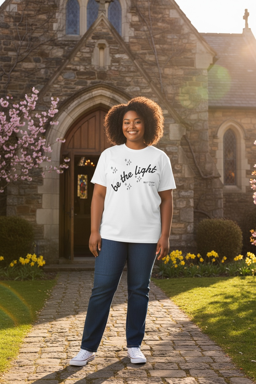 Be the Light unisex T-Shirt (white)