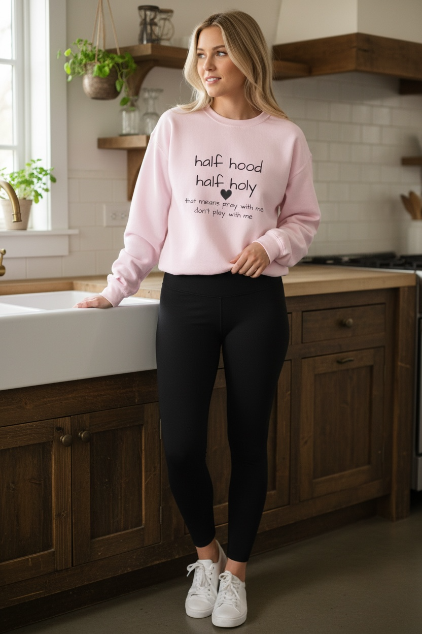 Heavy Blend™ Crewneck Sweatshirt - Half & Half